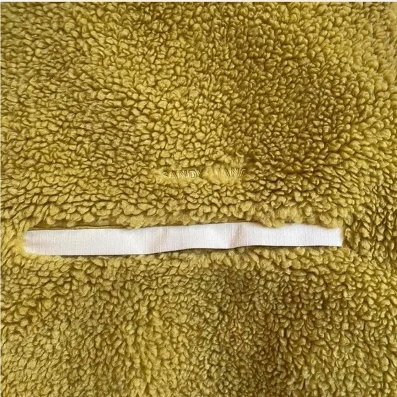 Sandy Liang Yellow Shearling Vest - Picture 5 of 6